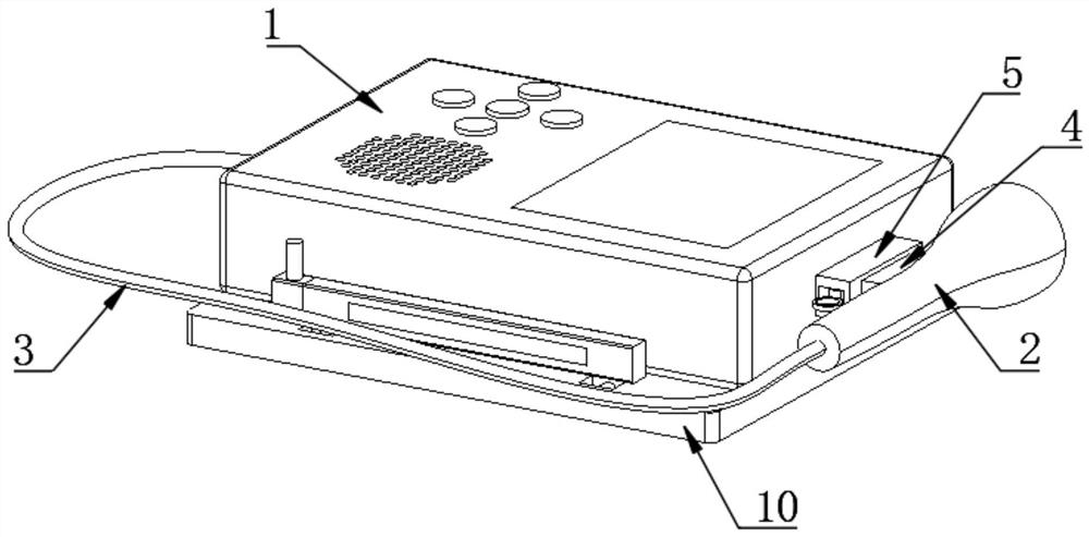 Novel portable handheld fetus-voice meter and using method