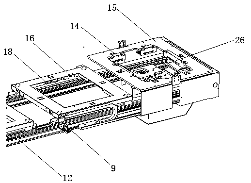 Mobile phone display panel automatic feeding and discharging device