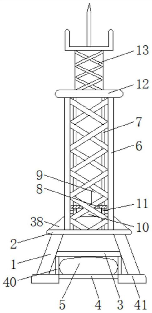 Communication tower maintenance and detection anti-falling safety system