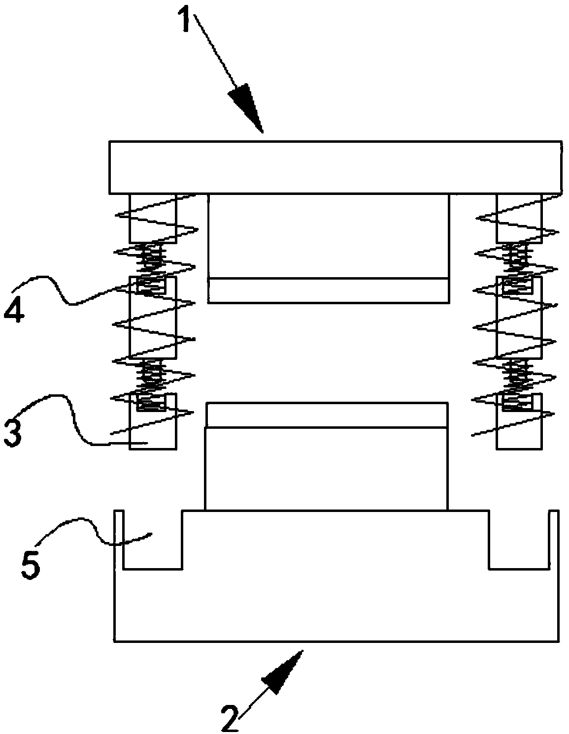 Buffering structure of precise punching die