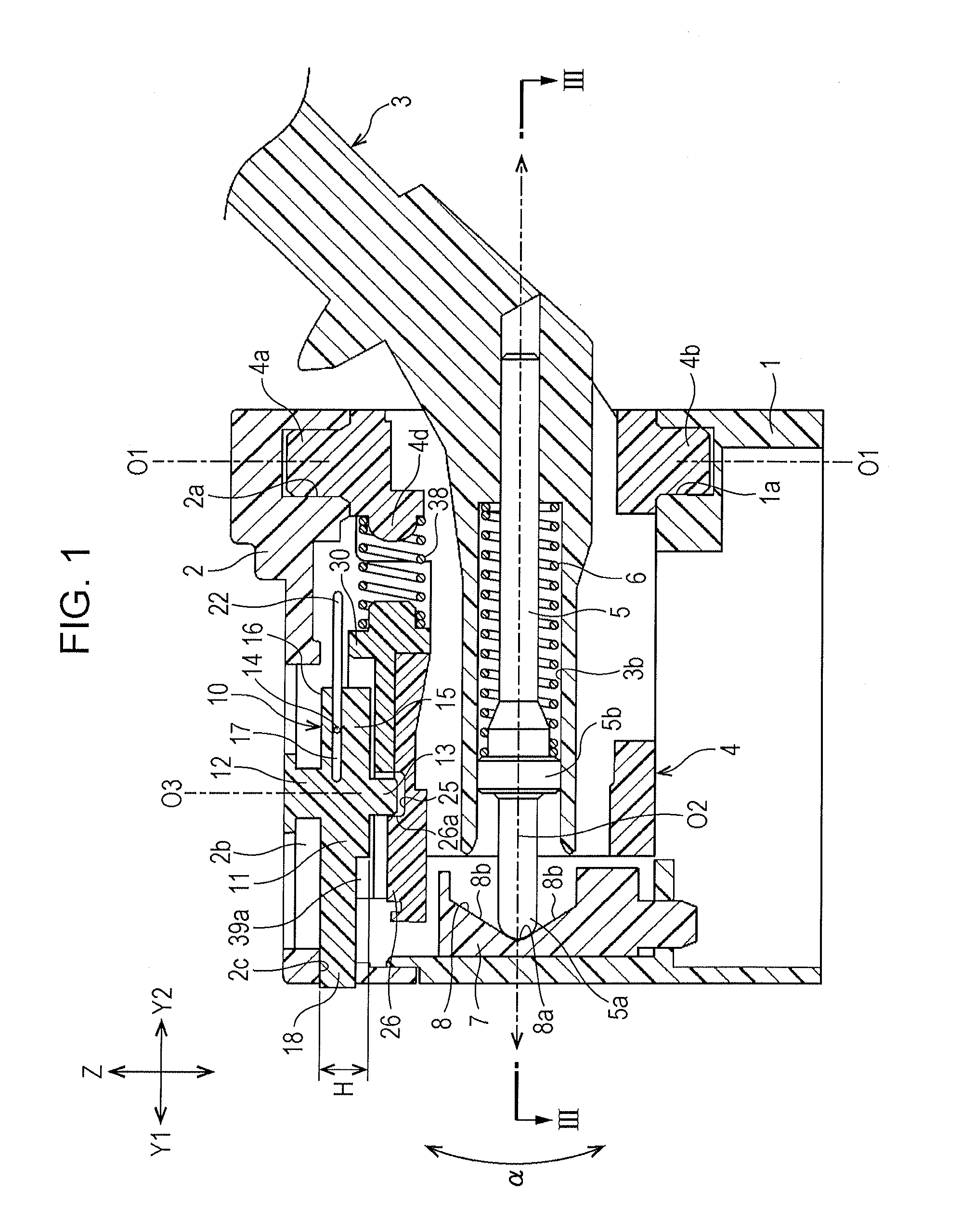 Vehicle operating device