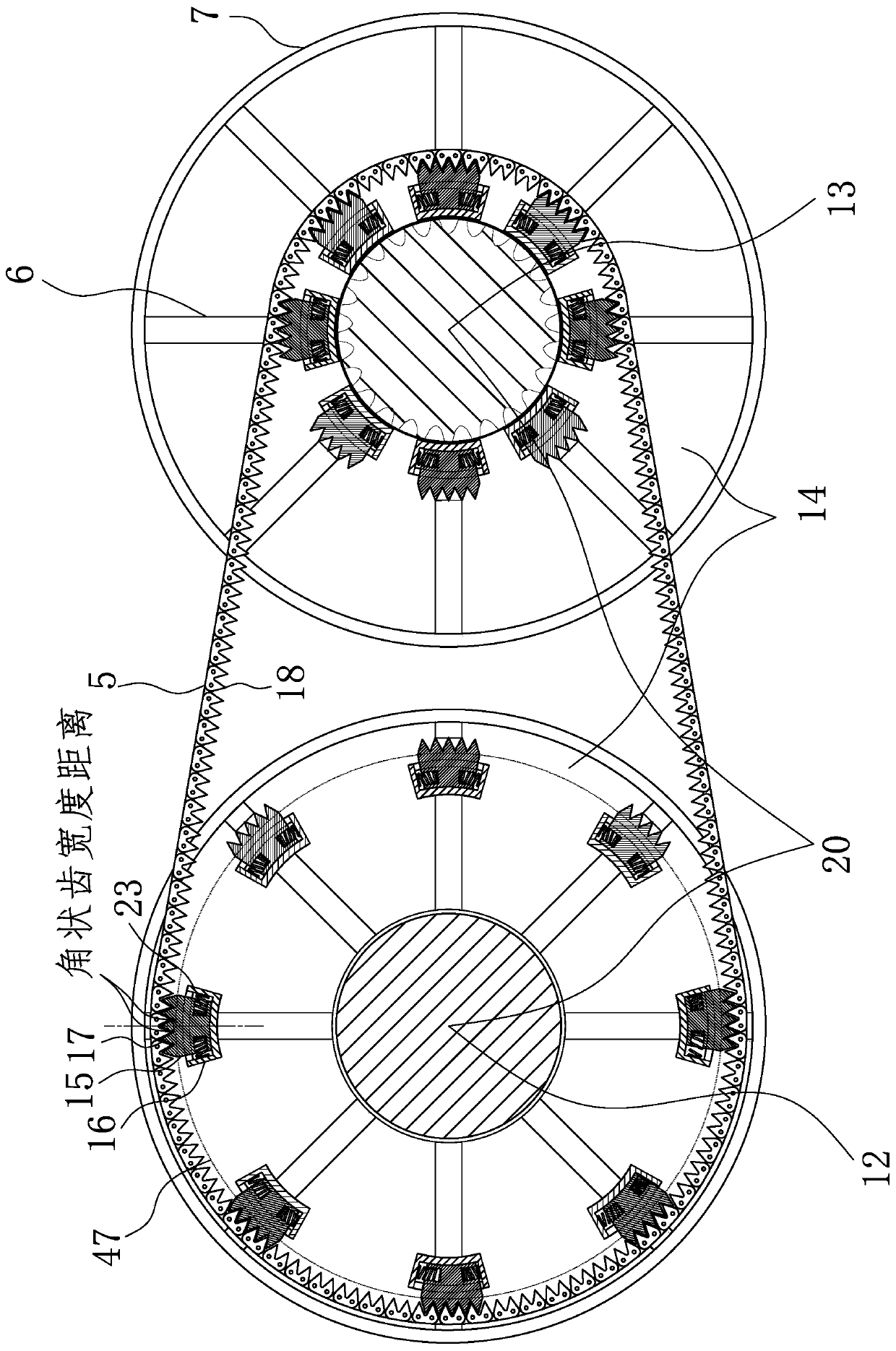 Adaptive movable tooth continuously variable transmission