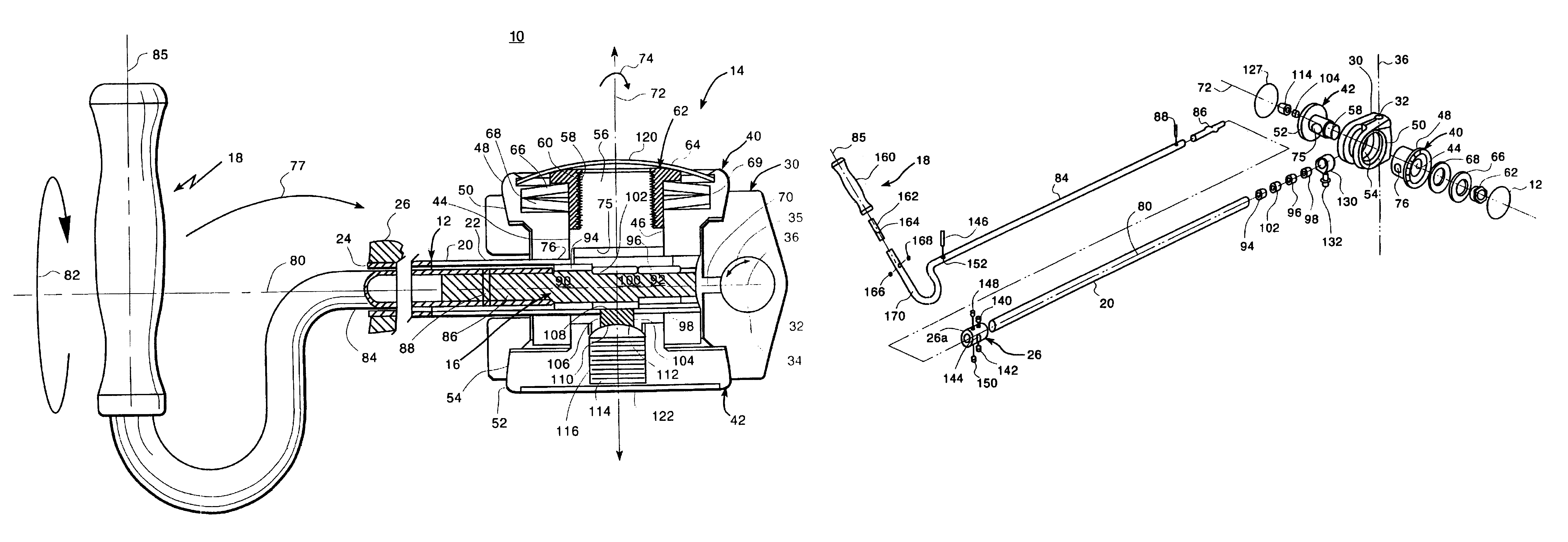 Leg holder system for simultaneous positioning in the abduction and lithotomy dimensions