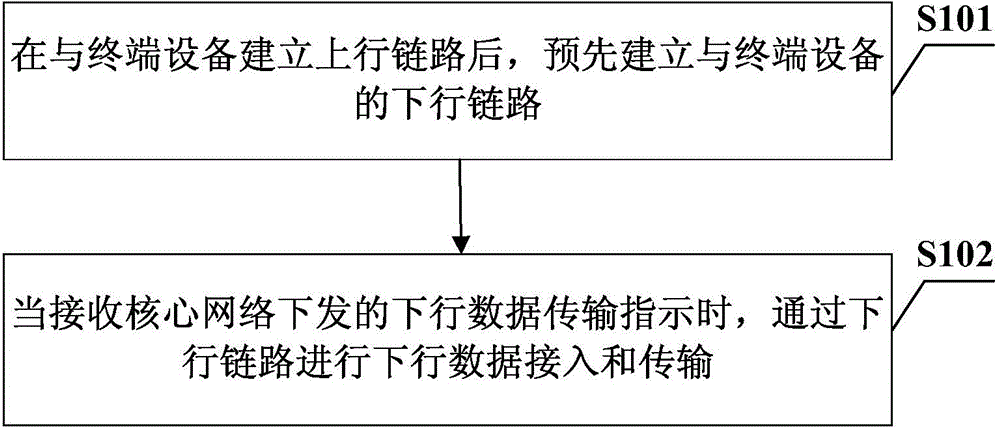 Downlink data access and transmission method and apparatus