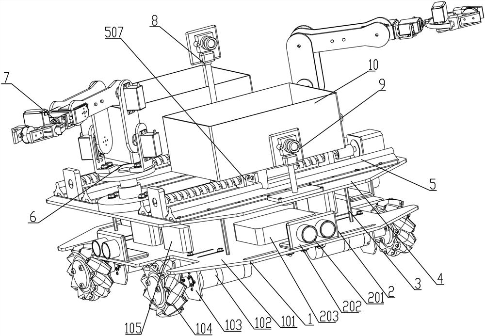 Fully automatic ridge cropping strawberry picking robot and use method thereof