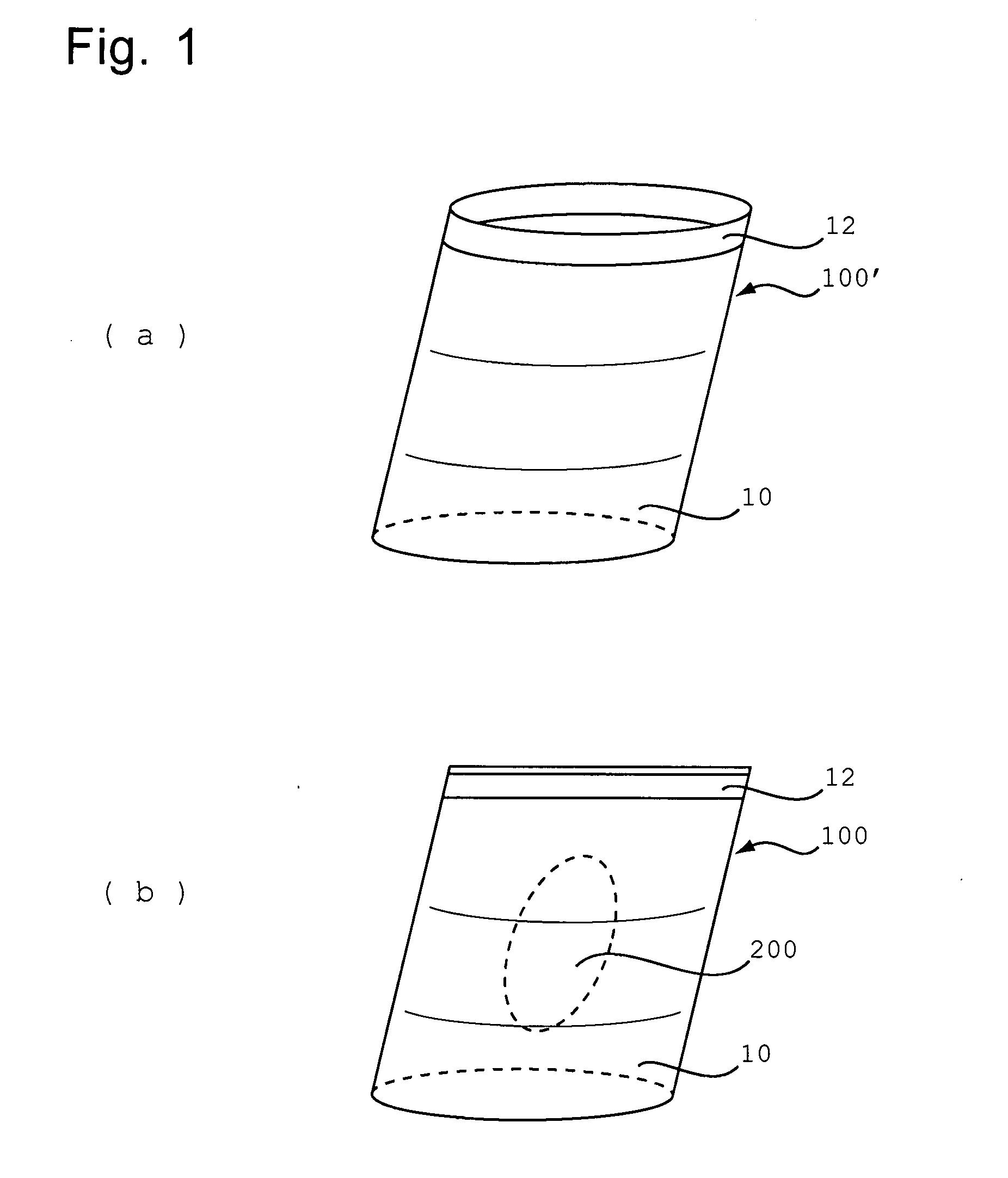 Container for freeze-drying