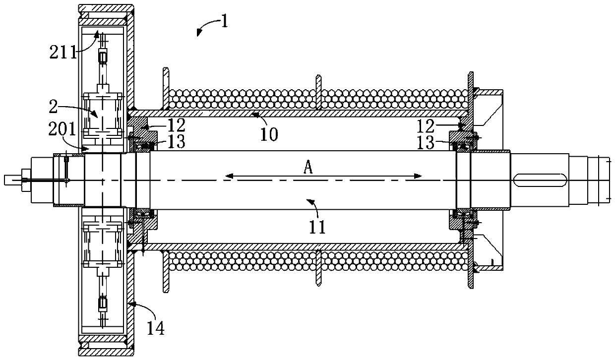 Separation and reunion type winding drum and winch
