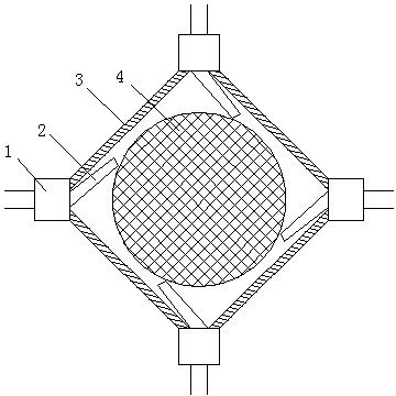 Flat plate type photocatalytic reaction device
