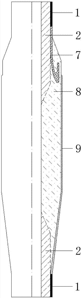 Cross-linked polyethylene insulated cable insulation shielded isolation joint and mold casting manufacturing process thereof