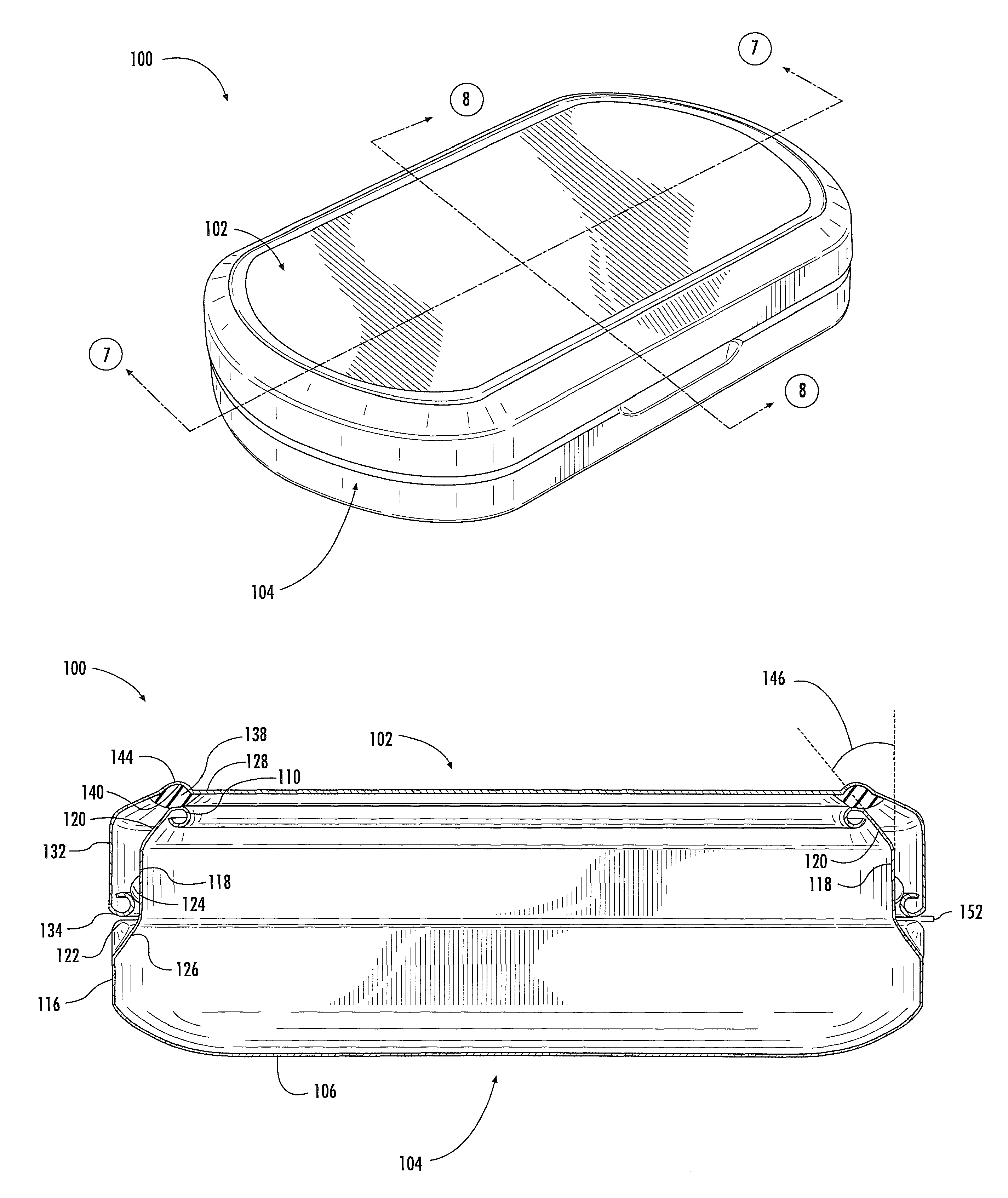 Container for smokeless tobacco products and related packaged product assembly and method