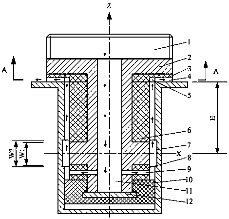Cathode for electrolytic machining of small-size inner wall annular groove and using method thereof