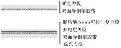 A fatty acid/sebs stretchable composite film with enhanced triboelectric output, its preparation method and application