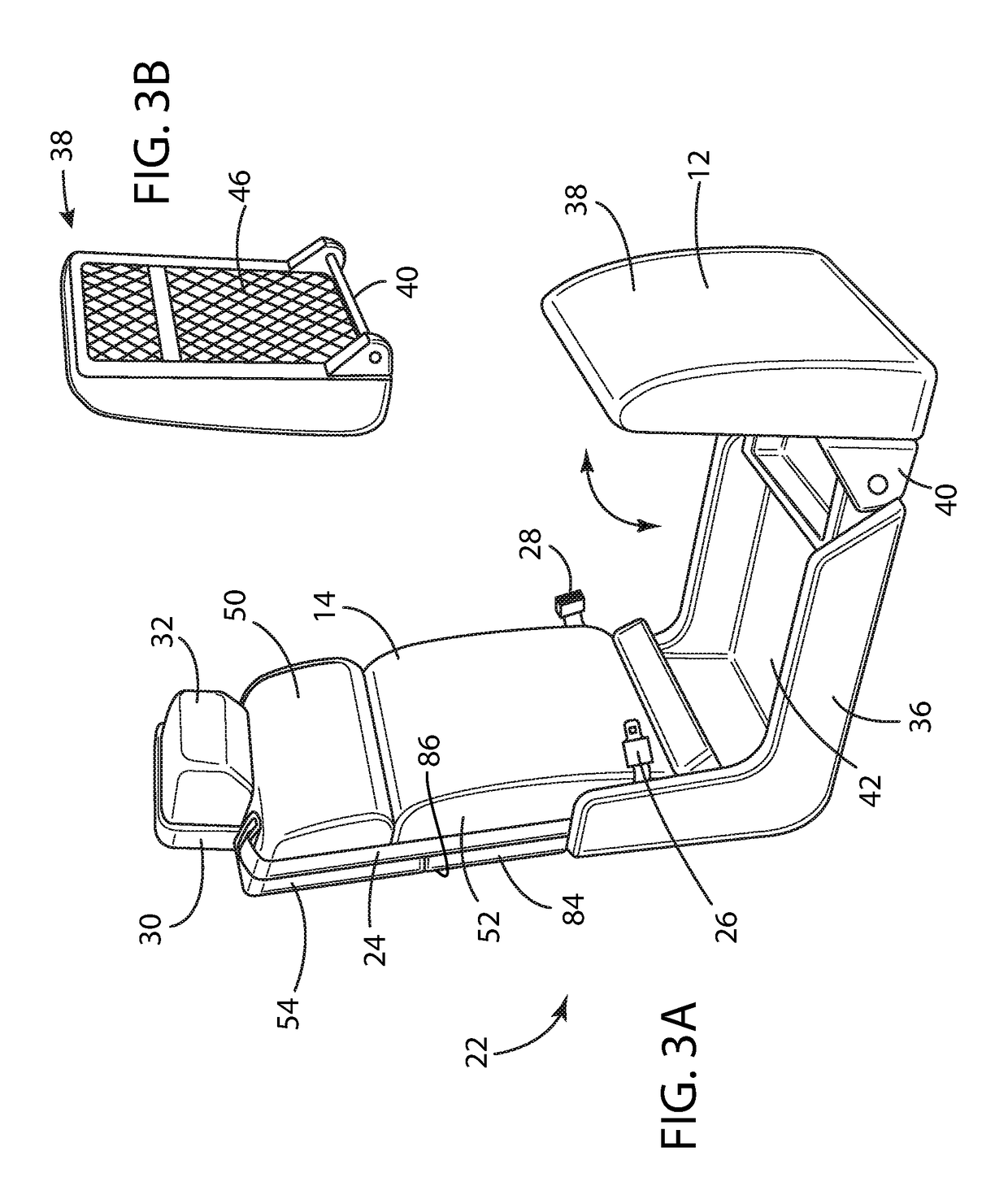 Flexible motor vehicle work surface for laptops and tablets
