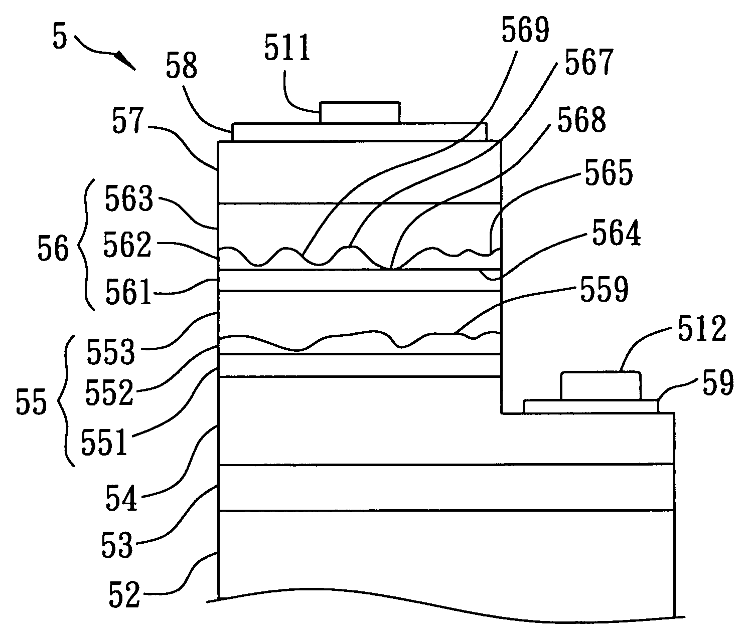 White-light emitting semiconductor device