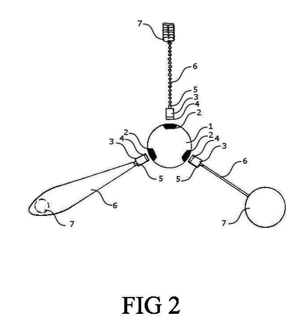 Set of adjustable juggling modules including a facilitating detachable or fixed fastening device and an integrated training system