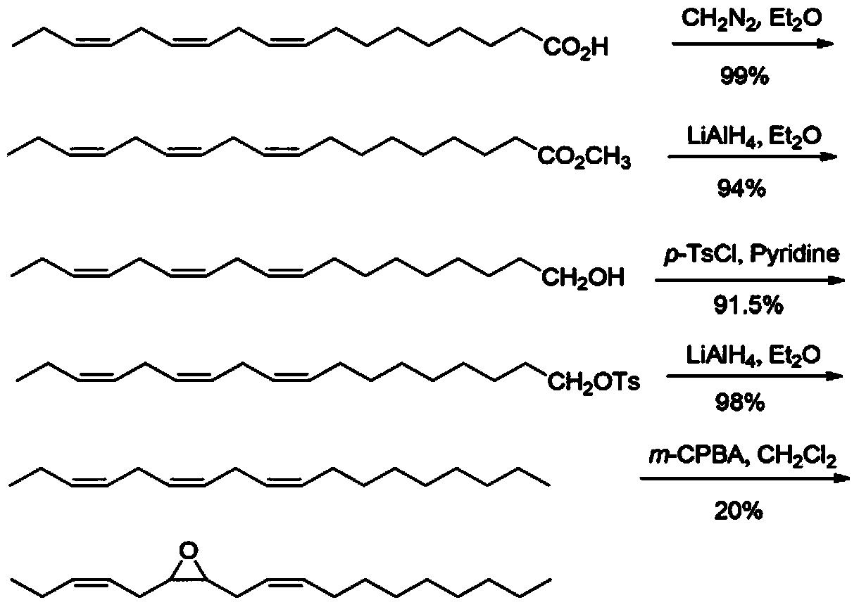 Synthesis method for ectropis oblique sex pheromone