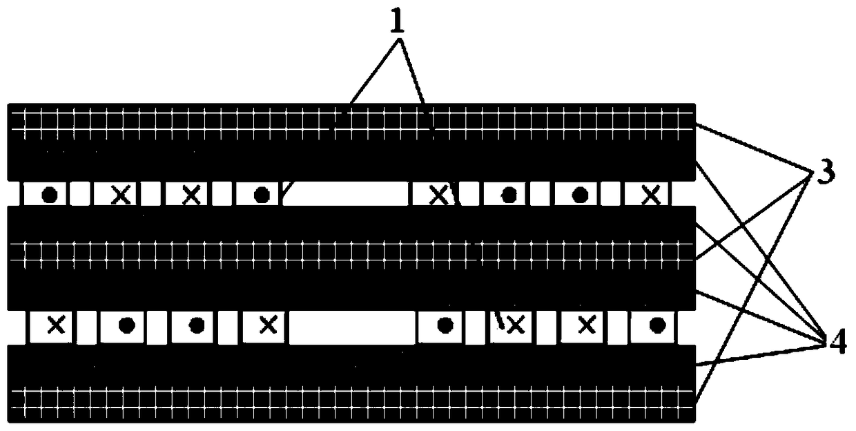 An electric heating chip and design method for suppressing magnetic field