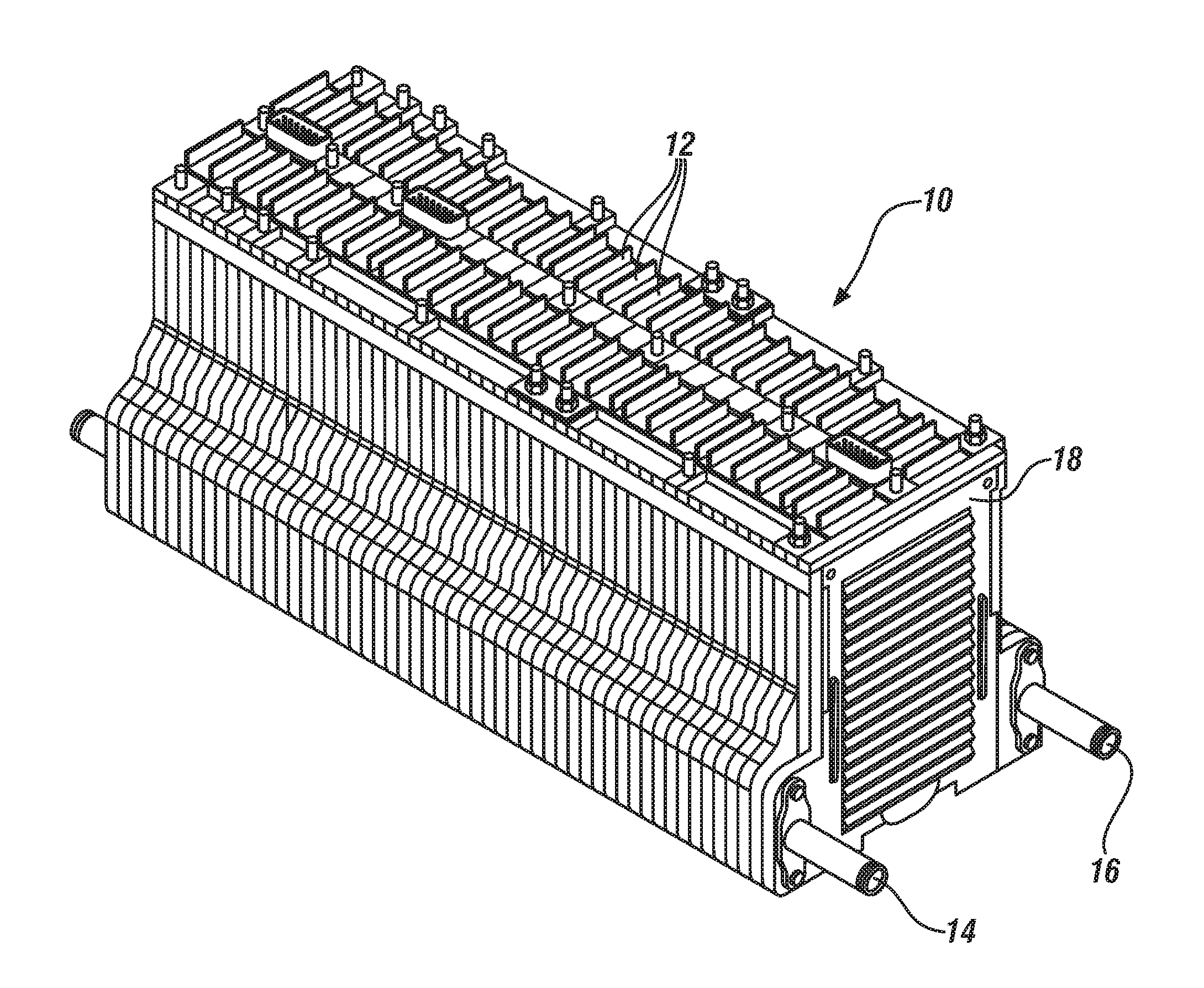 Battery with solid state cooling
