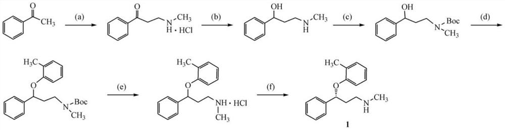 Biosynthesis method of atomoxetine intermediate and carbonyl reductase