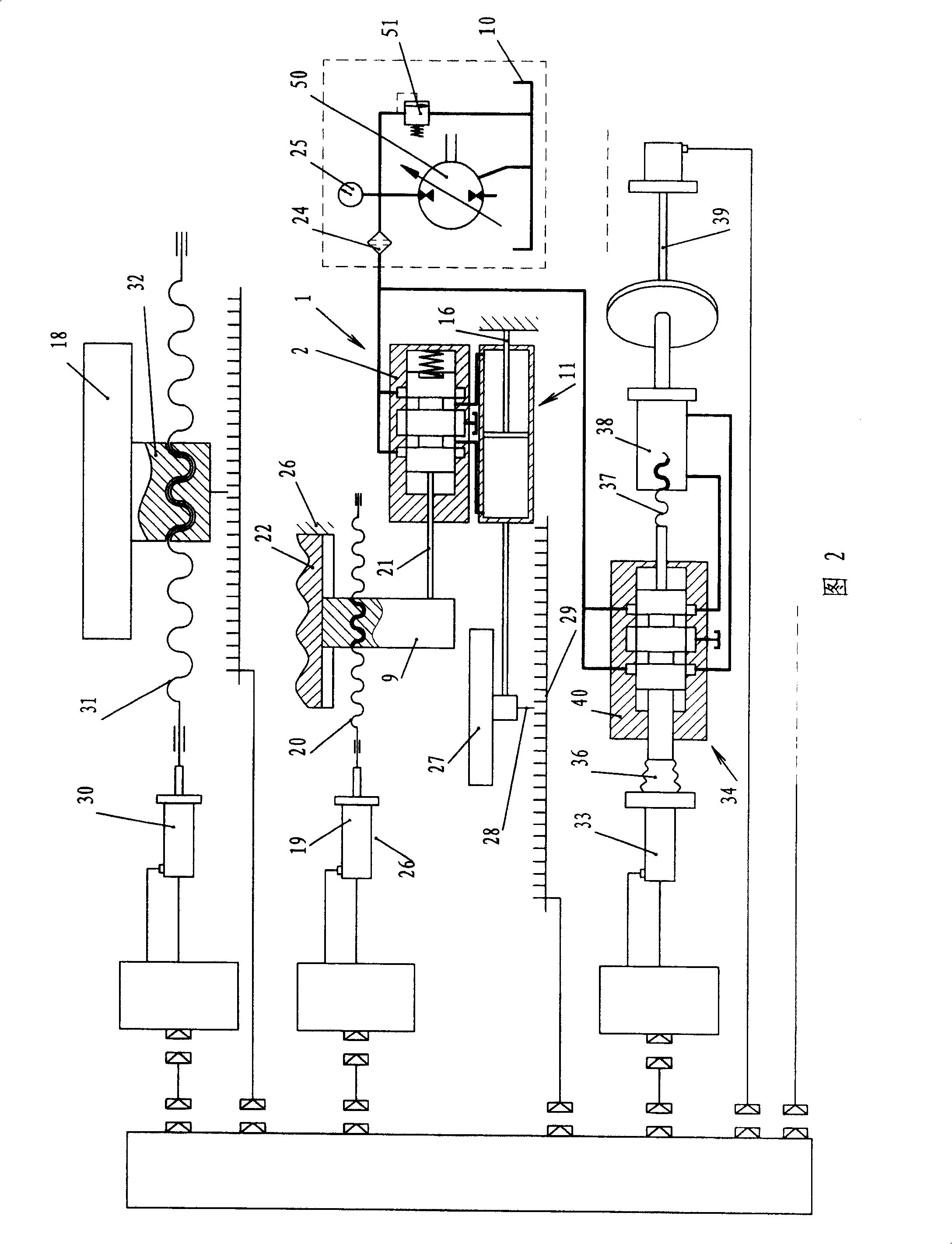 Electrohydraulic servo oil cylinder and numerical control machine tool using same