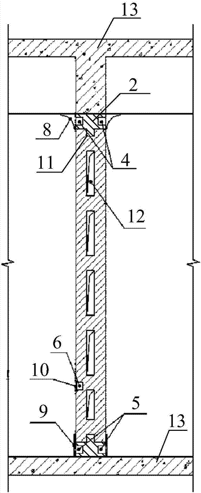 Prefabricated wall integrated with mechanical and electrical pipelines and construction method thereof
