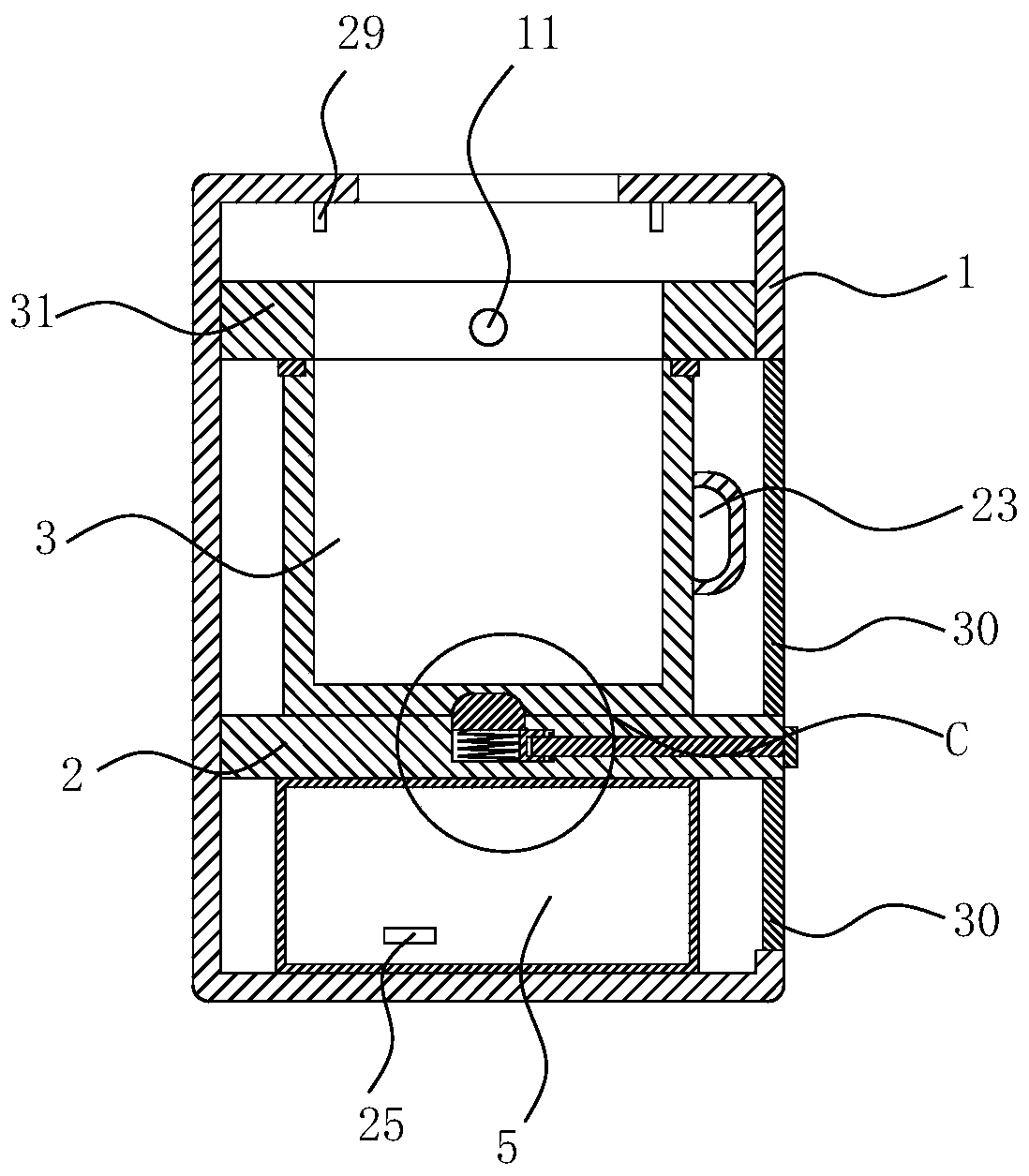 Mouth and nose secretion collecting device