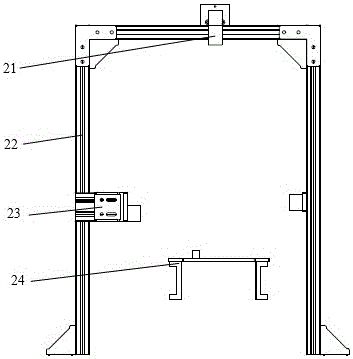 Reflective welding strip arranging device