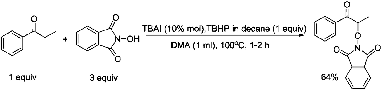 A method for preparing pino derivatives by direct coupling of nhpi and ketones