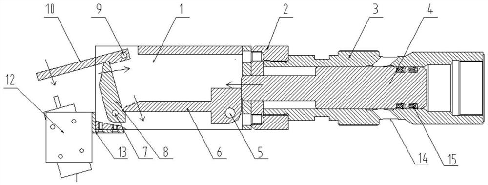 Action triggering mechanism for automatic fire extinguishing device