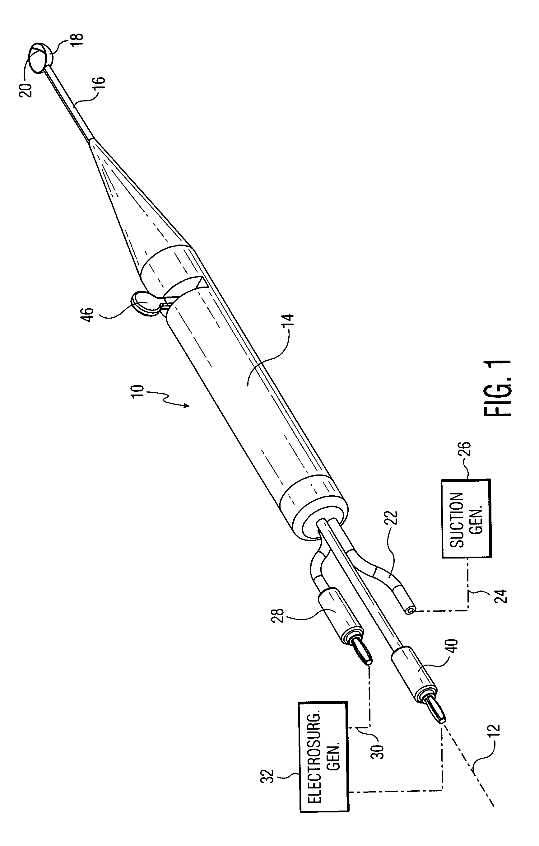 RF intervertebral electrosurgical probe