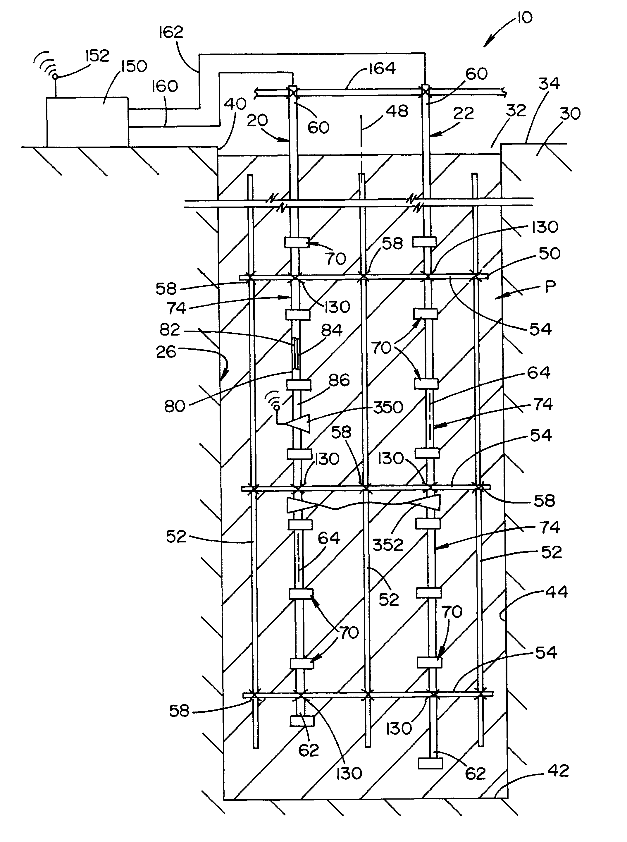 Pile sensing device and method of using the same
