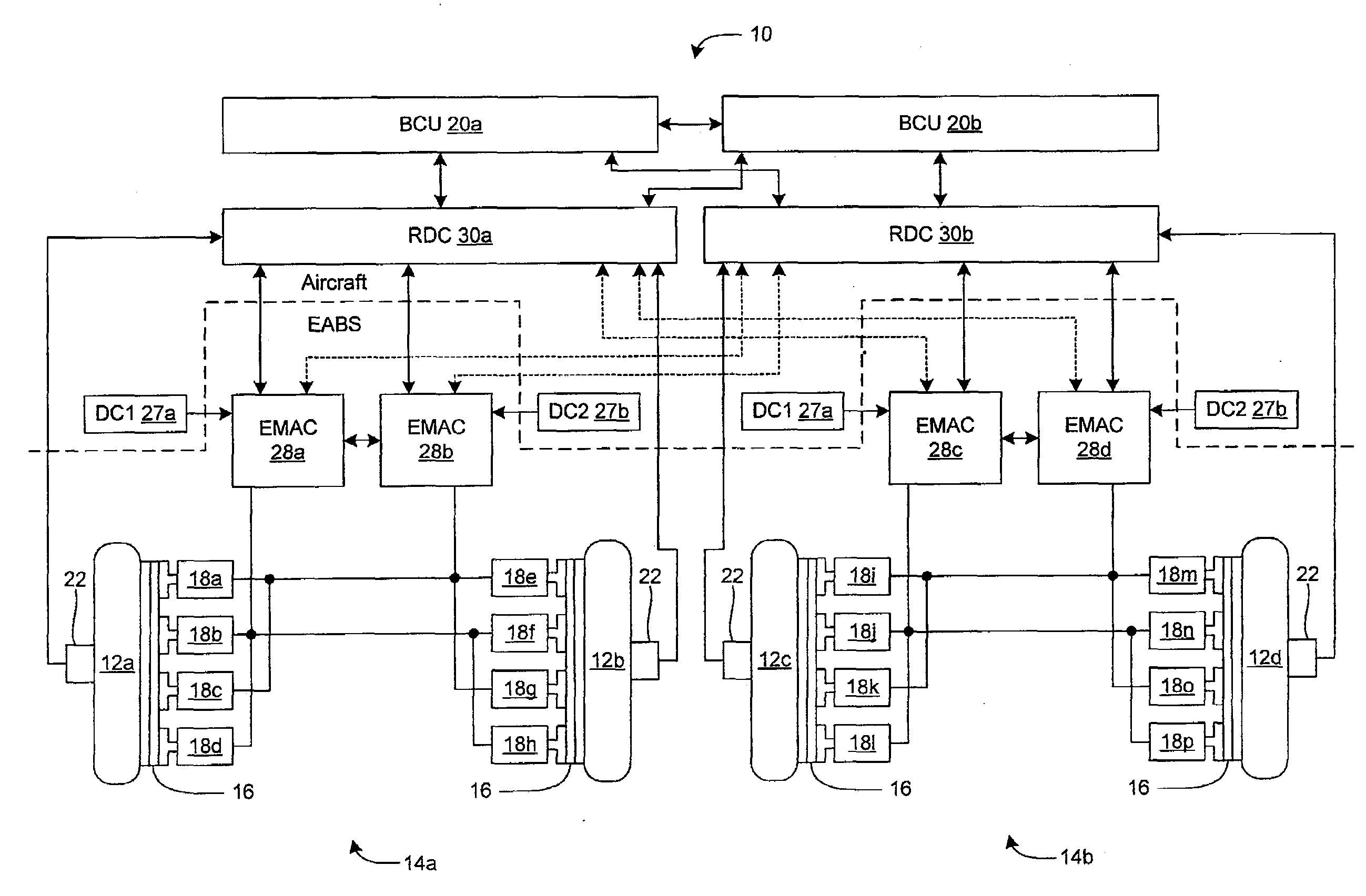 Aircraft brake control system and method
