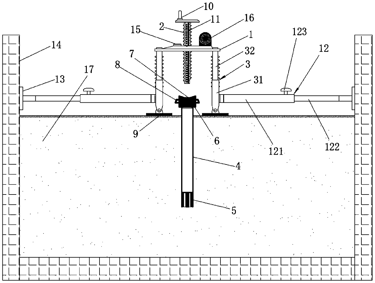 Soil sampling and grouting device for model test in geotechnical engineering and use method