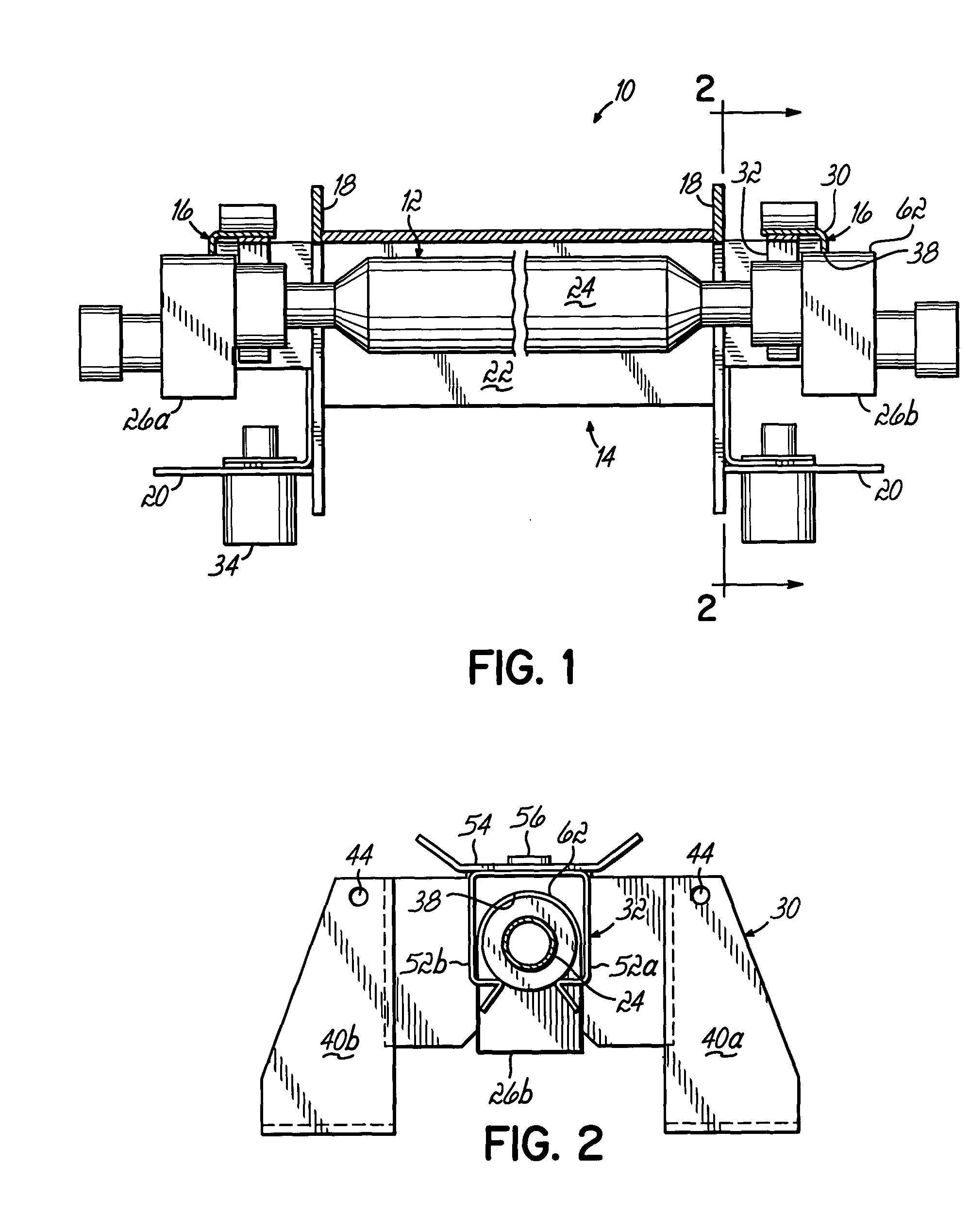 UV lamp retainer system