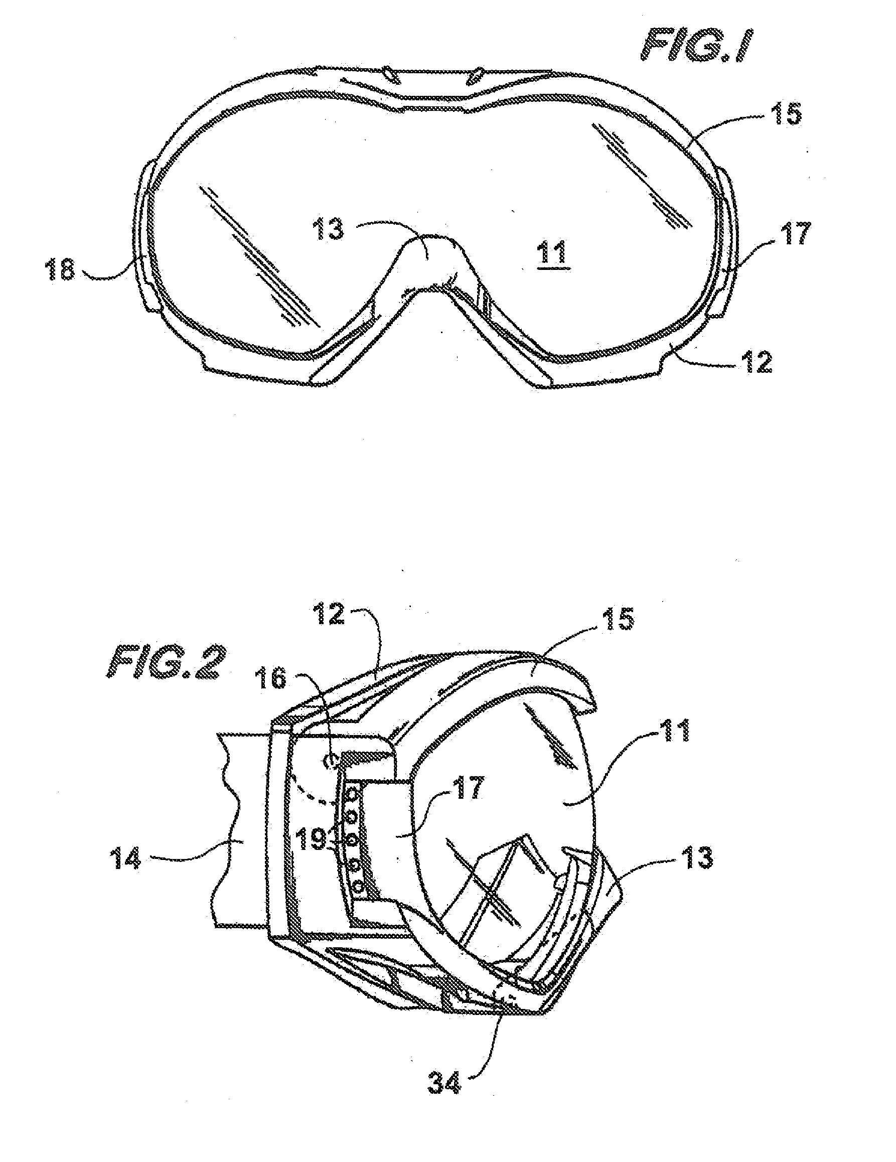 Goggles with interchangeable lens