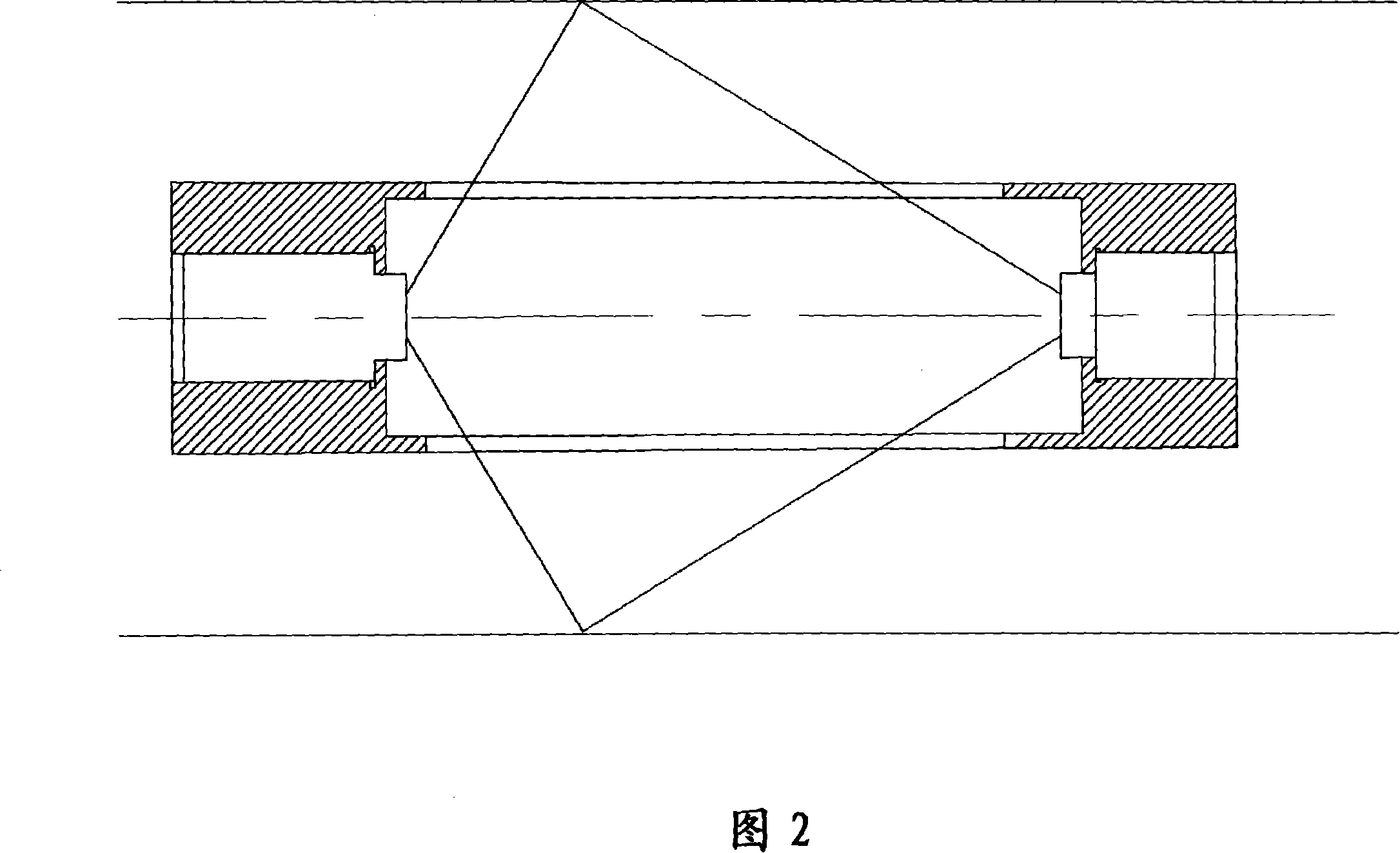 Optical measuring method for hole cubage