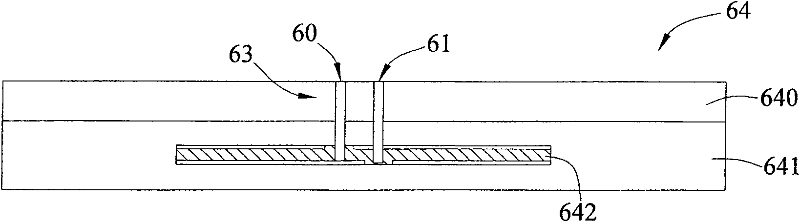 Electric connection structure of circuit board and the circuit board possessing the connection structure