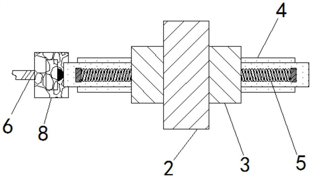 Accessory spraying device for agricultural machinery