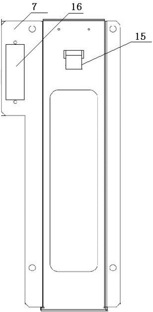 Mounting structure for handheld type simple division controller