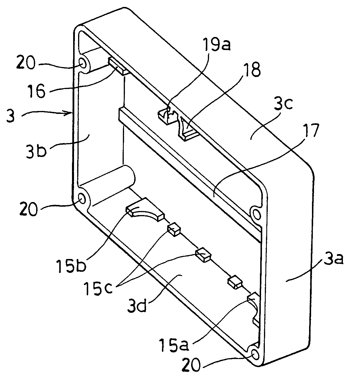 Combined battery and battery holding frame