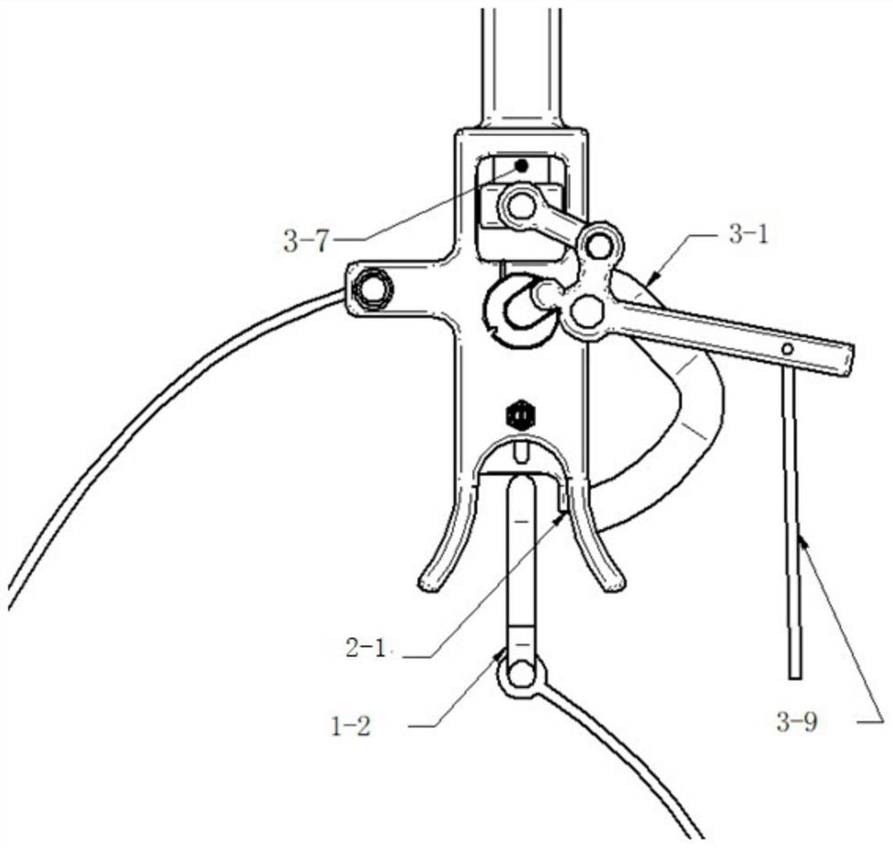 High-altitude automatic unhooking device for hoisting electric power iron tower