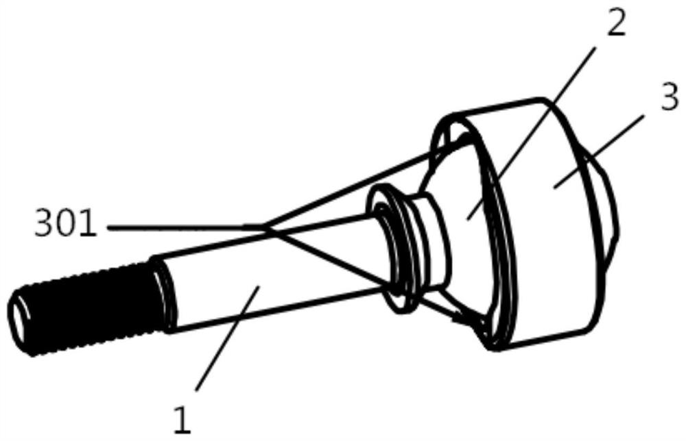 Large-swing-angle swing aligning device
