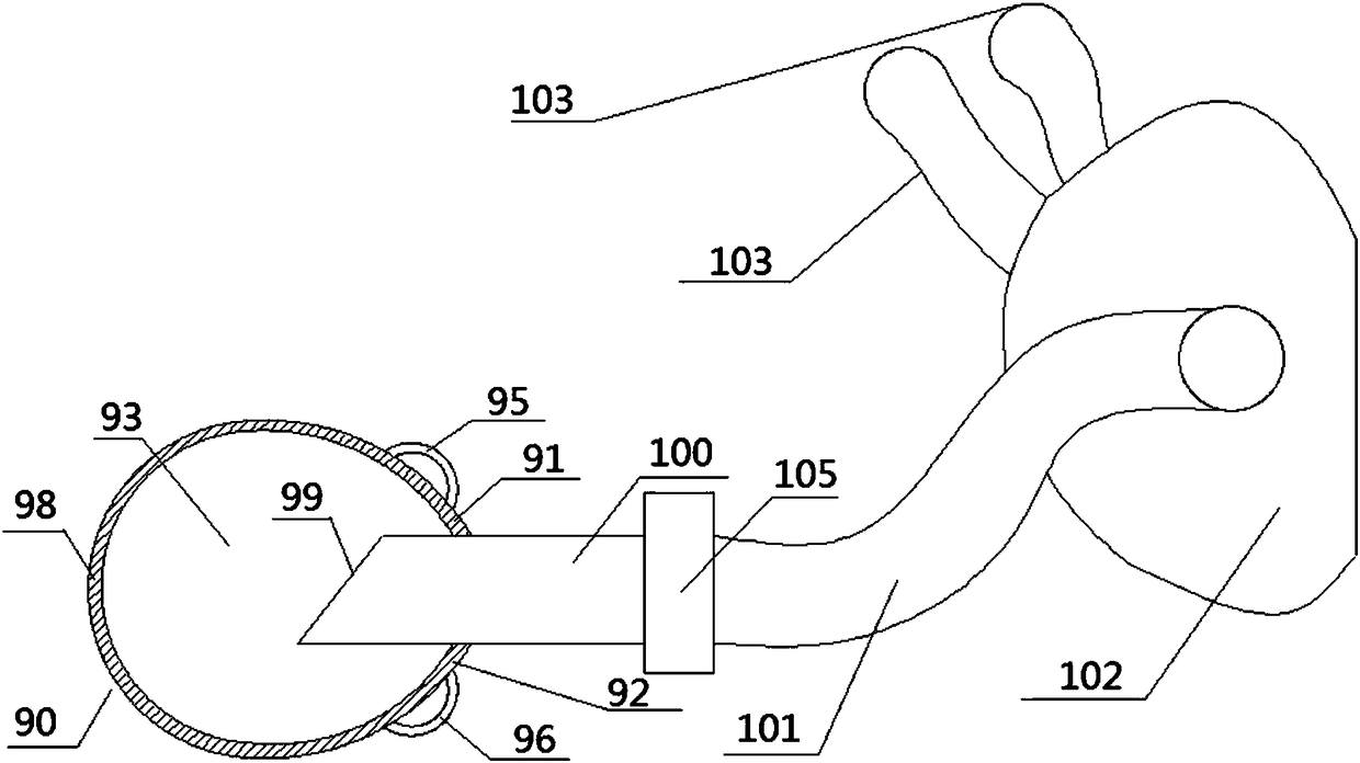 Air supply pipeline for air suction