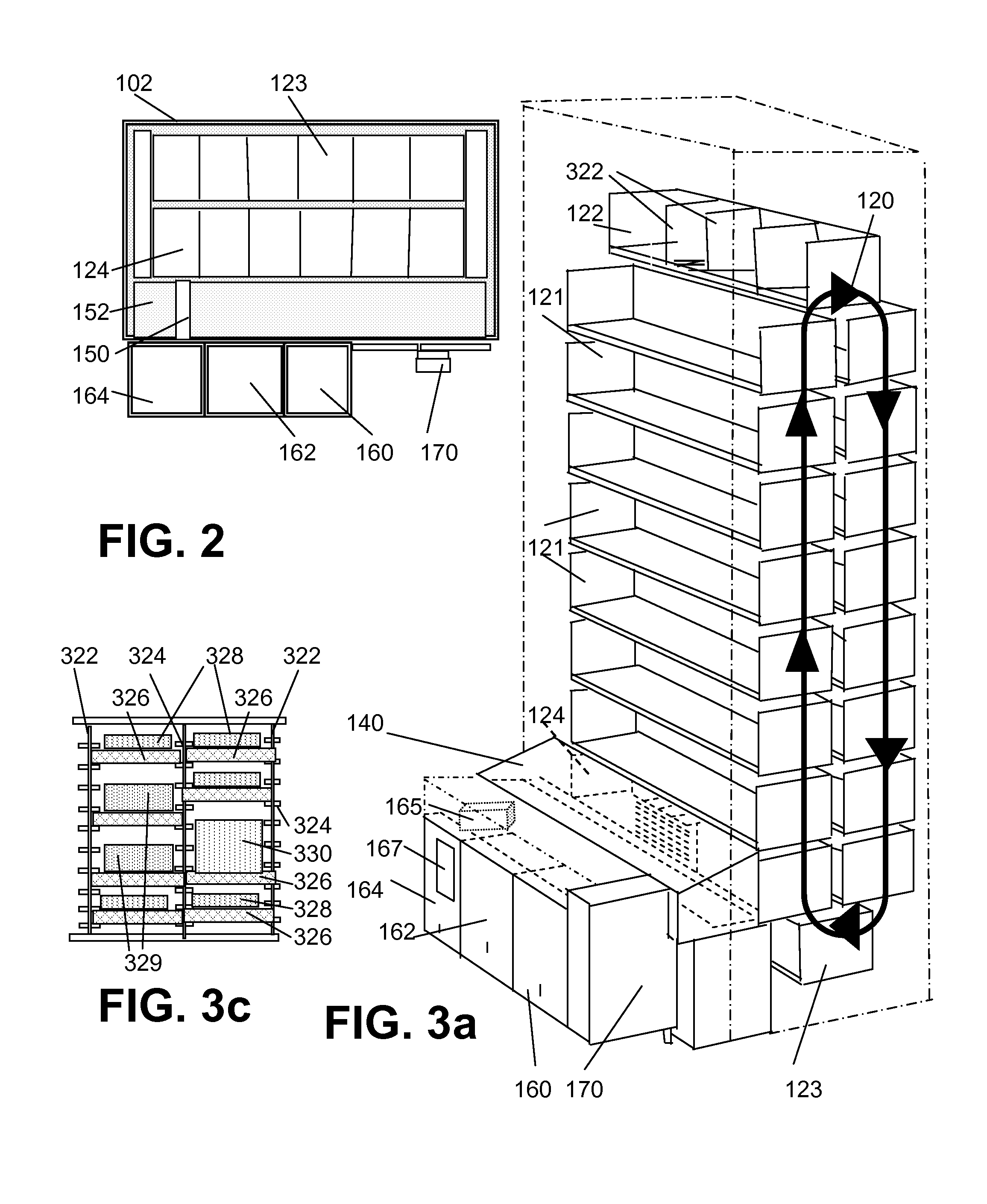 Device and method for retrieving or replacing a tray within a storage compartment