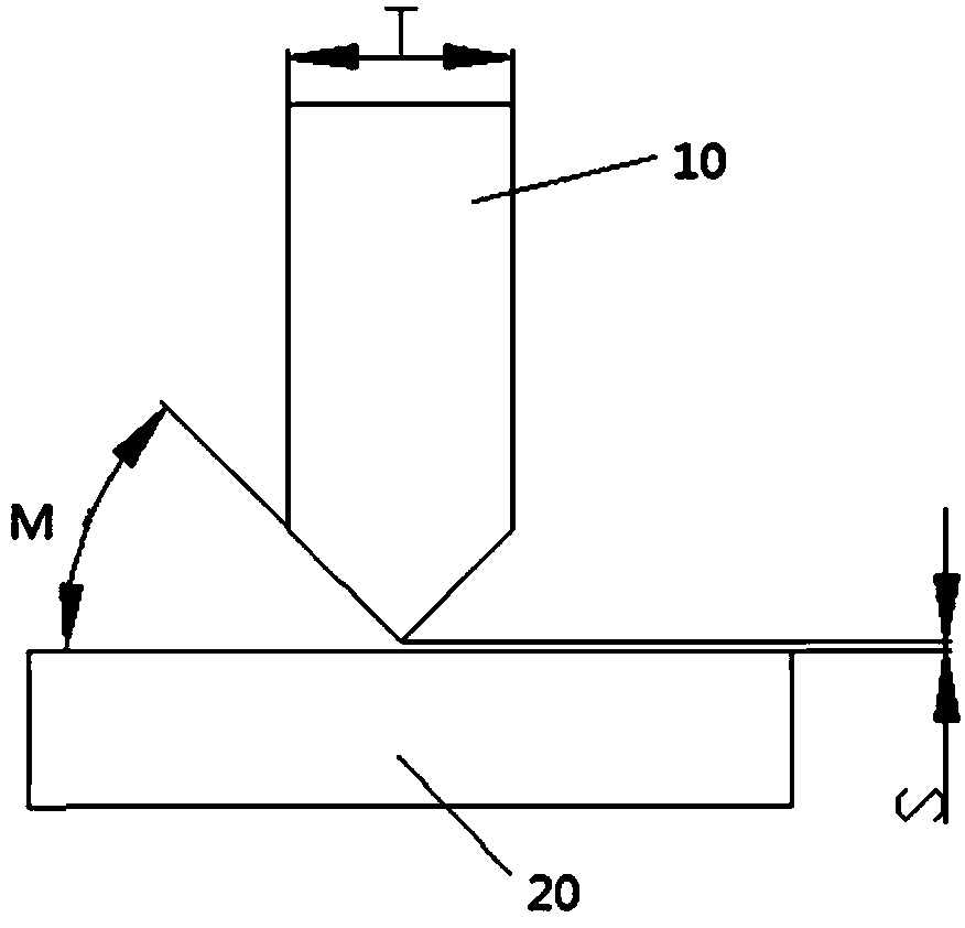 Welding method of large-thickness plate T-shaped joint welding
