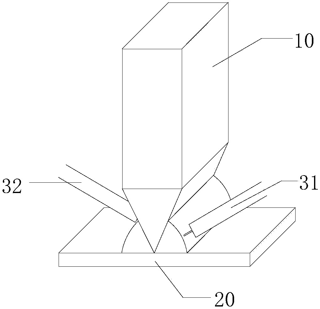 Welding method of large-thickness plate T-shaped joint welding