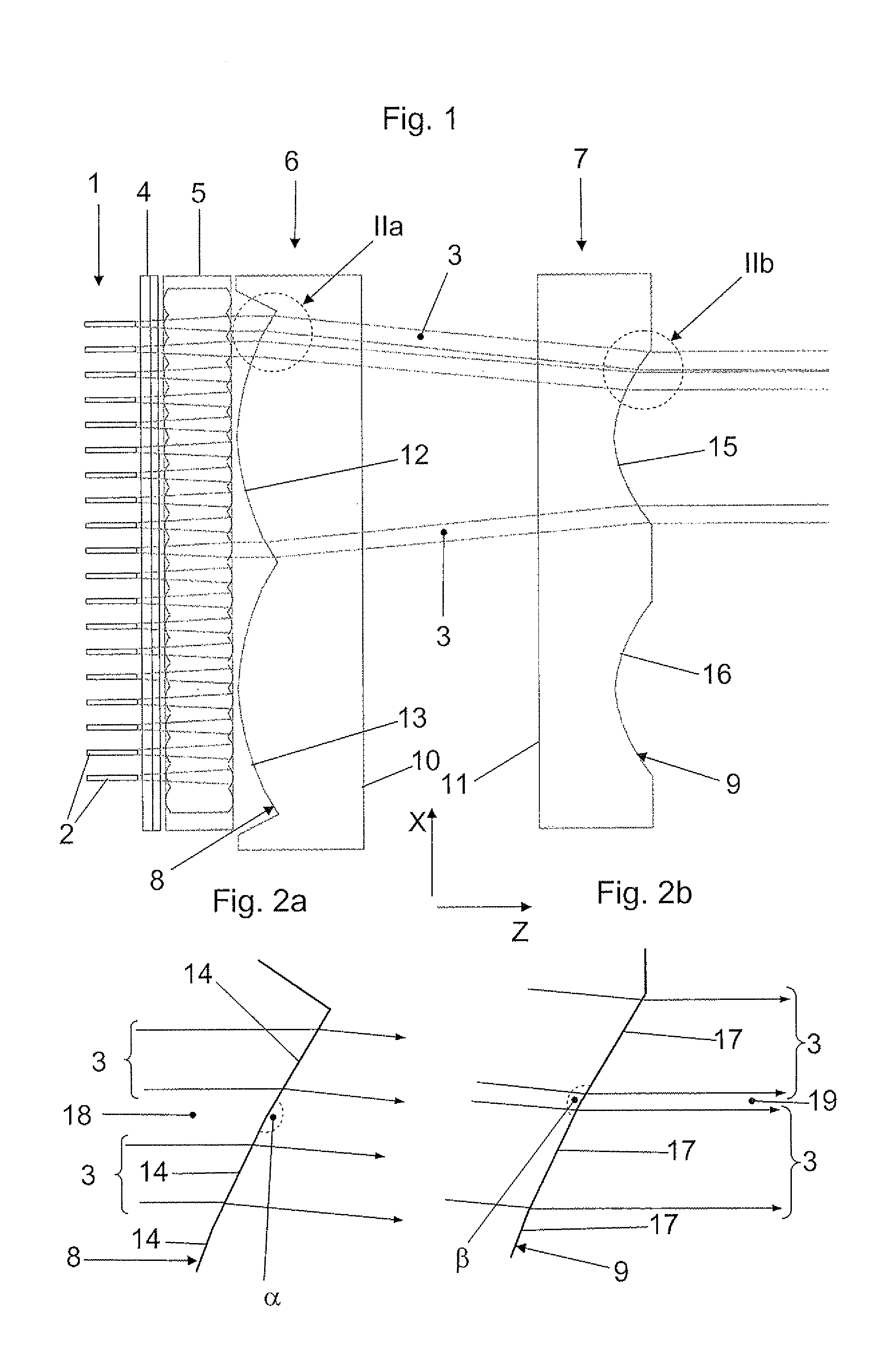 Device for shaping laser radiation