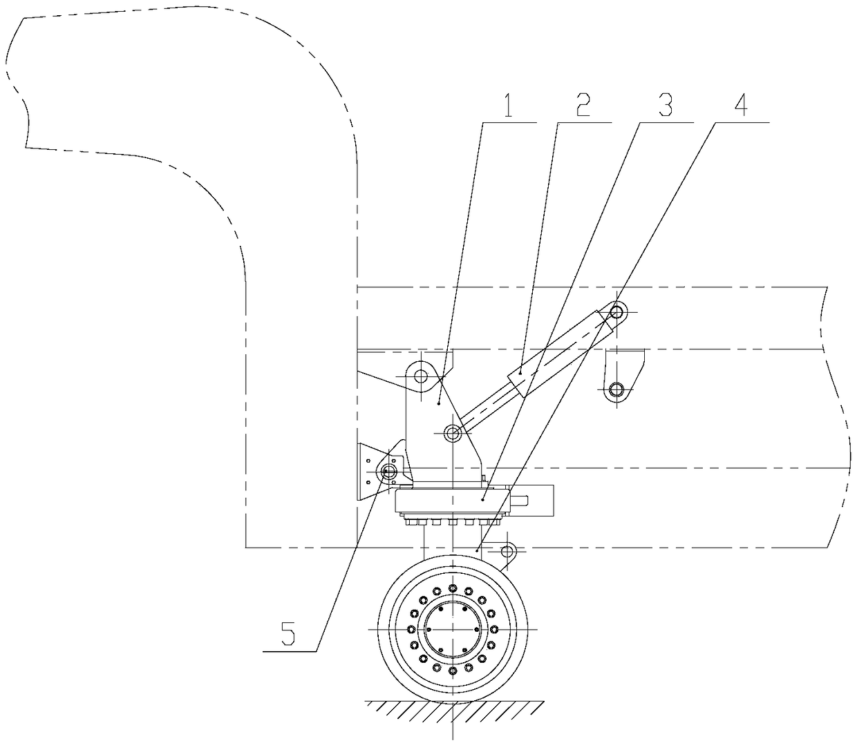 Semi-trailer with self-running function and self-running wheel set