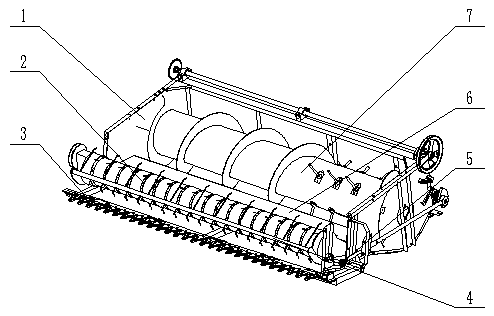 Device for strip-like laying and spring-tooth picking and conveying of oilseed rapes