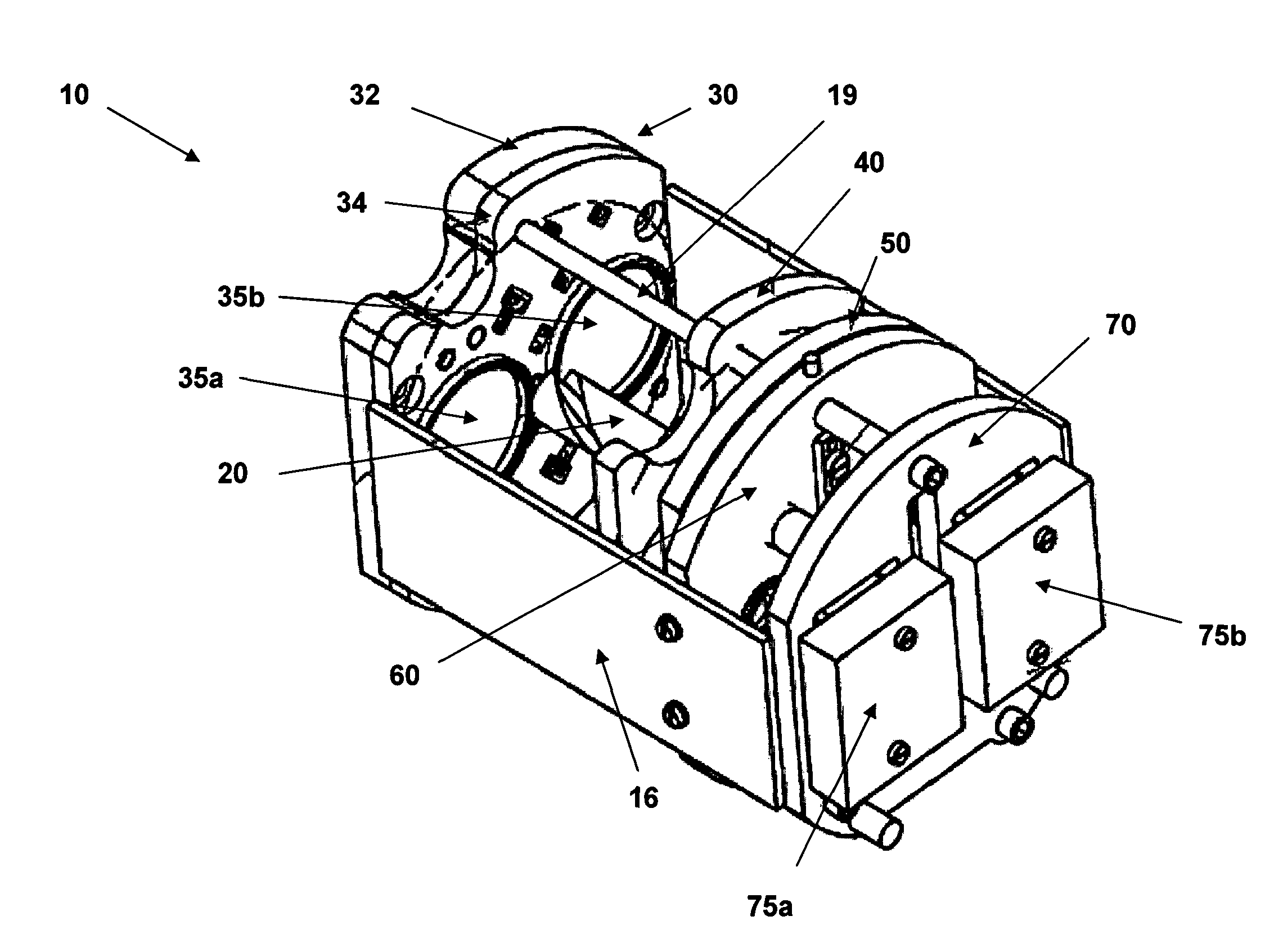 Zoom system for an optical stereo device